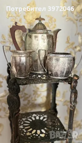 Антикварен викториански сет за чай 
