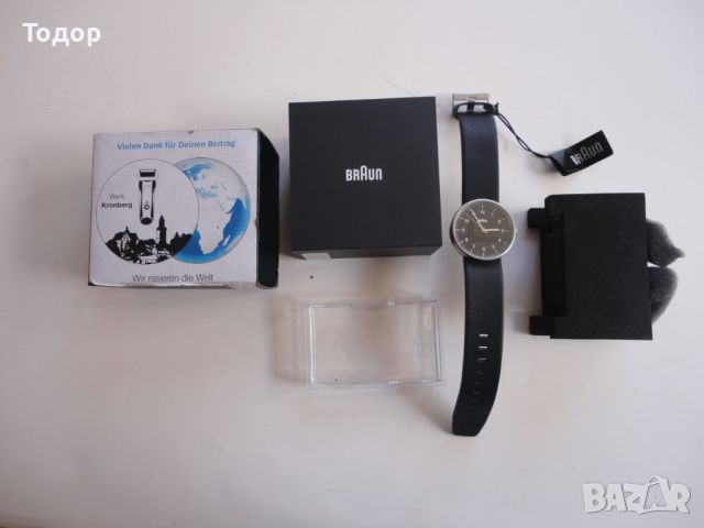 Невероятен часовник Braun в кутия , снимка 4 - Мъжки - 46321390