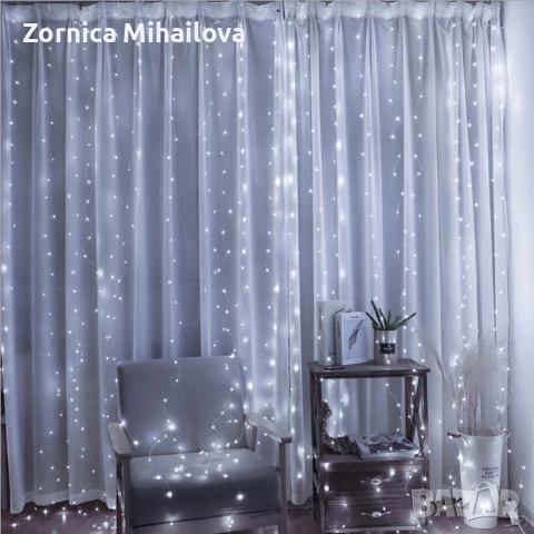 Коледни лампички тип завеса , снимка 4 - Декорация за дома - 52575205