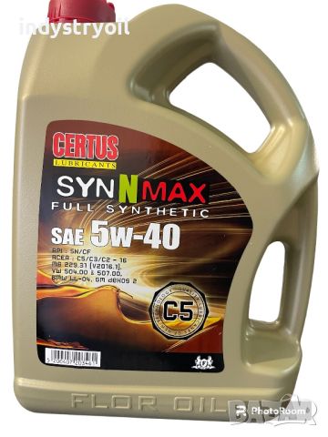5w40 Синтетично масло за леки автомобили 5л., снимка 1 - Части - 45371766