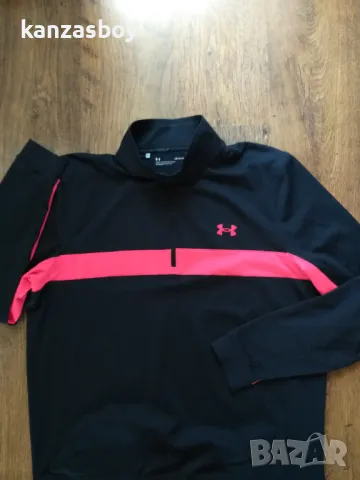 Under Armour Storm Midlayer Golf  1/2 Zip - страхотна мъжка блуза КАТО НОВА Л, снимка 5 - Спортни дрехи, екипи - 46874585