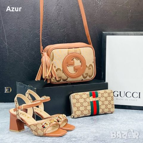 дамски обувки, чанта и портмоне gucci , снимка 13 - Чанти - 46484757