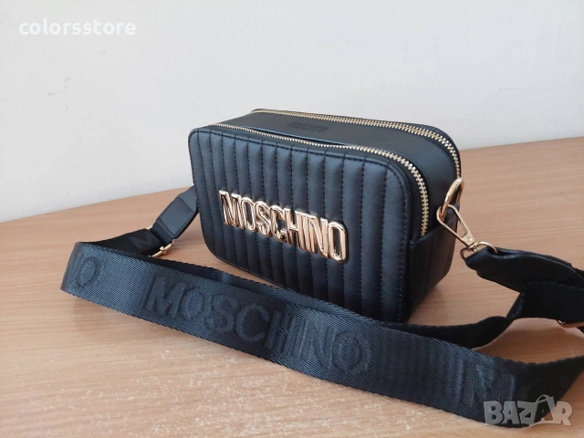 Черна чанта Moschino код SG-Z85, снимка 5 - Чанти - 42266126