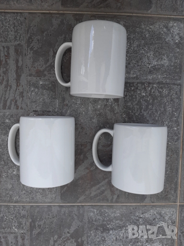 Чаши за чай кафе керамични – бели 6бр., снимка 5 - Чаши - 51625695