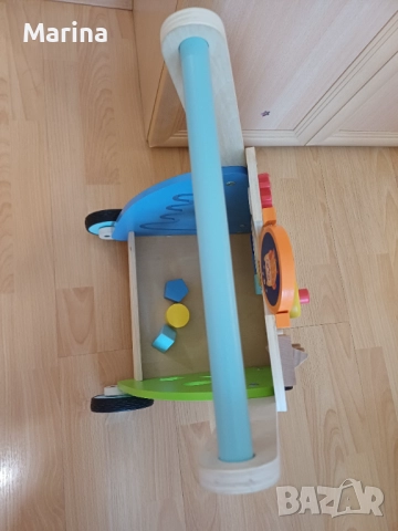Дървен уокър с активности Kidland, снимка 3 - Проходилки - 52794297