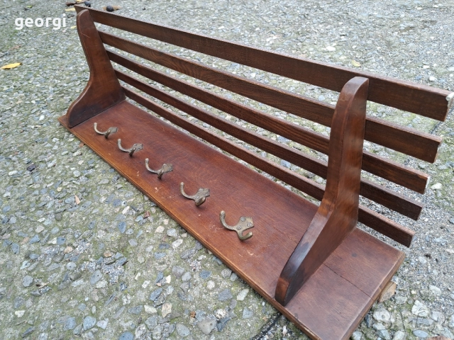 ретро дървена закачалка за стена , снимка 4 - Закачалки - 51987500