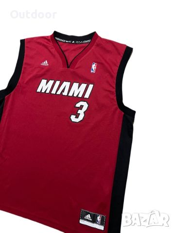 Мъжки потник Adidas x NBA Miami Heat, размер: XL  , снимка 2 - Тениски - 45082339