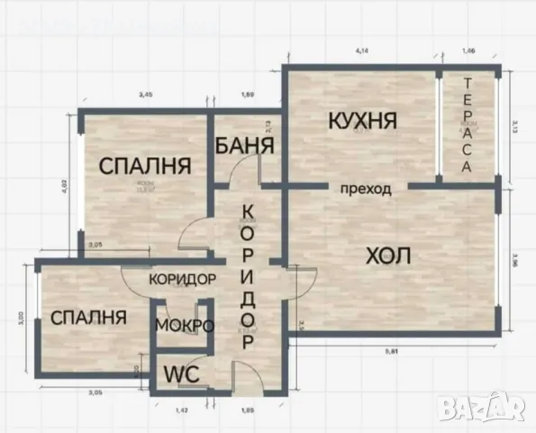 4 стаен апартамент, снимка 5 - Aпартаменти - 47144907