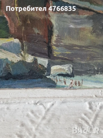 Стара картина на платно , снимка 2 - Картини - 53867929