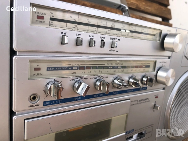 Радиокасетофон RADIOTONE (Germany)  mini compo-RCX 7 Работещ на радио и касета!, снимка 13 - Радиокасетофони, транзистори - 53707426