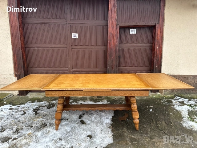 Разтегателна трапезна маса – класически стил, снимка 7 - Маси - 53959190