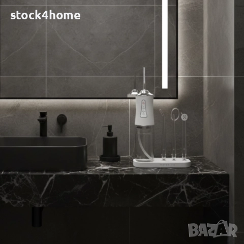 Орален душ, Dr. SONIC 6886, акумулаторен, 3 степени, 4 накрайника, бял, снимка 3 - Други - 52872048