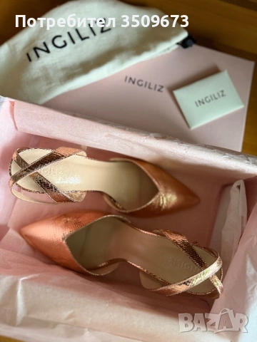 Дамски обувки INGILIZ, снимка 4 - Дамски обувки на ток - 53469504