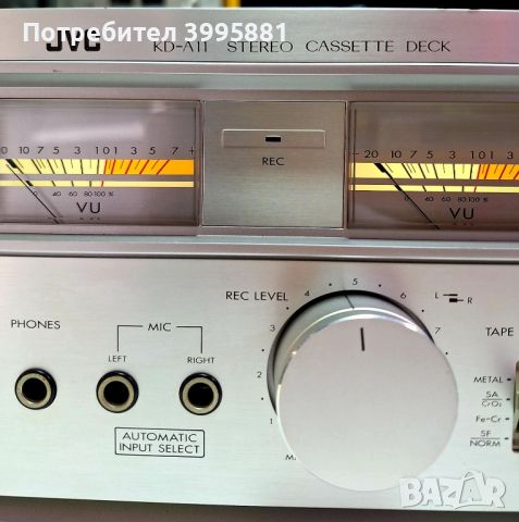 Стерео кесетен дек JVC, mod. KD-A11 , снимка 5 - Декове - 46688793