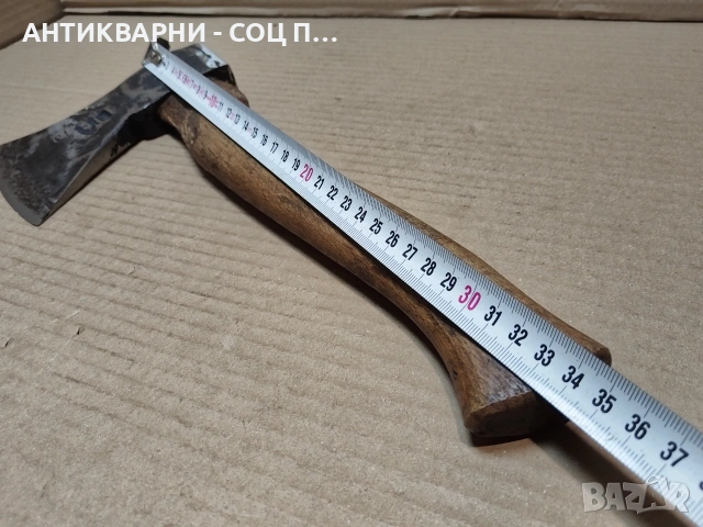 Стара Кована Немска Брадва Топор / 1 кг. / НОМЕР 1692., снимка 7 - Антикварни и старинни предмети - 54046742