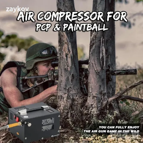 Mxmoonant 300bar  PCP компресор, без масло и вода, може да се използва с 220V захранване и 12V, снимка 4 - Аксесоари и консумативи - 49788832