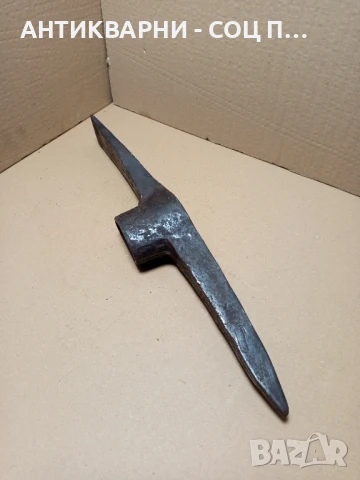 Соц Стара Ръчно Кована Кирка Тегло 2.9кг., снимка 5 - Антикварни и старинни предмети - 51184263