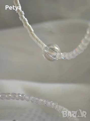 Бял сет от цирконий, снимка 5 - Бижутерийни комплекти - 52303235