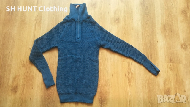 LANULLVA Hustadvika 2.0 Wool Sweater Half Zip Arctic Blue 100% Merino Wool разм L термо блуза - 2213