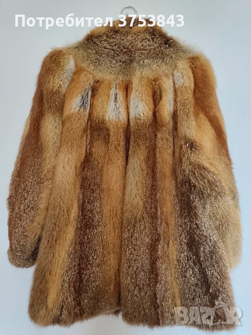 Кожено палто лисица, снимка 2 - Палта, манта - 53579530