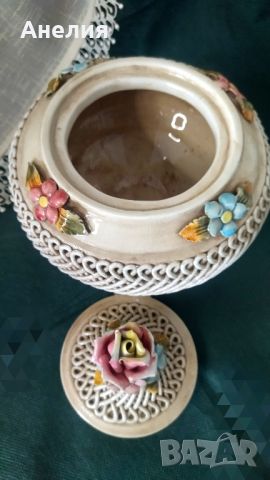 Внос от Италия - за украса или захарница, бонбониера , снимка 3 - Декорация за дома - 45607833