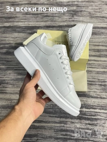 Alexander McQueen Дамски Бели Маратонки 👟 Дамски Спортни Обувки В Бял Цвят Код P1625