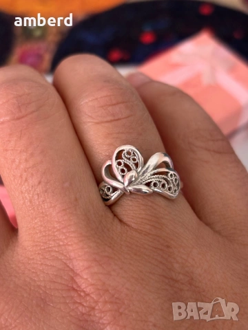 Уникален сребърен пръстен -модел R063