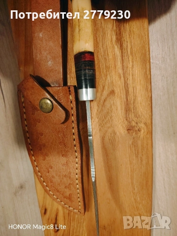 Нож от дамаска стомана., снимка 5 - Ножове - 53868498