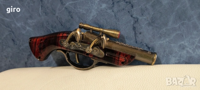 Запалка - метален кремъчен пистолет в реални размери , снимка 9 - Запалки - 53386149