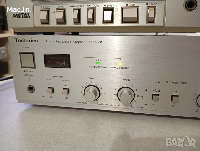 Technics УсилвателSU-V2X/ Cassette Deck M-215, снимка 2 - Ресийвъри, усилватели, смесителни пултове - 53810619