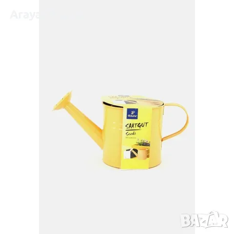 TCHIBO Градинска лейка метална, жълта