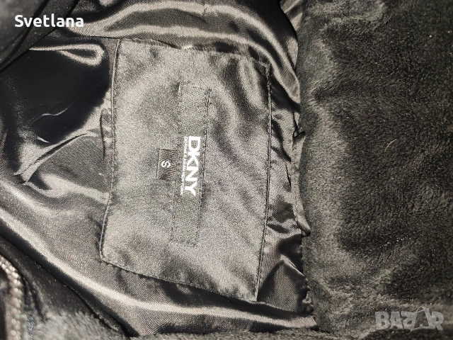 Зимно яке DKNY в класически черен цвят, снимка 7 - Якета - 54117452