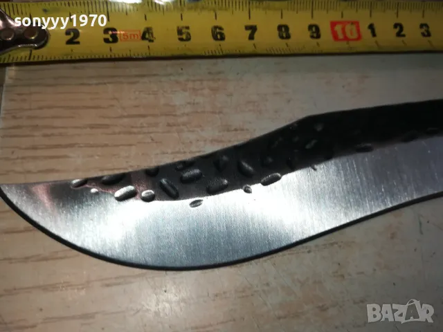 СТАЛЬ 65Х13-КРИВ НОЖ С ЯКА ДРЪЖКА 1303251118, снимка 17 - Ножове - 49476310