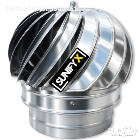 Въртяща Шапка За Комин Вентилационна Инокс Метална Chimney Cowl Spinner 80-350мм, снимка 2 - Железария - 43211915