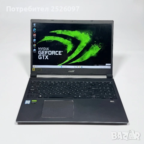 Acer Apsire 7/15,6” IPS/i7-9750H/NVIDIA GTX1050/16GB/1TB+128GB SSD, снимка 3 - Лаптопи за игри - 53071297
