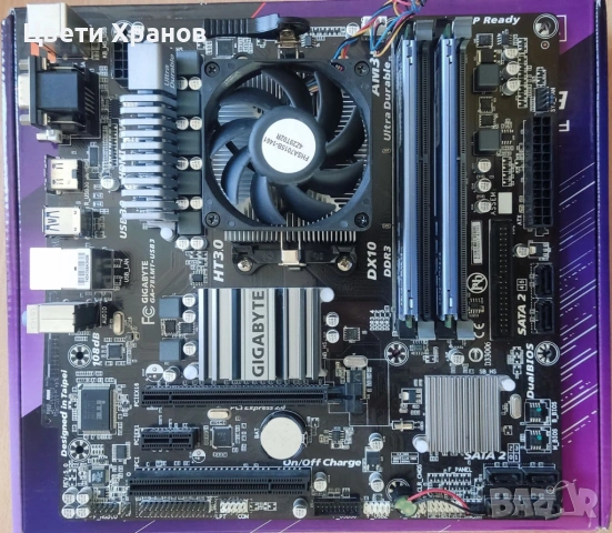 Комбо дъно GA-78LMT-USB3, процесор AMD FX-6300 и рам 8GB, снимка 2 - Дънни платки - 54247845