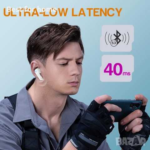 FIYAPOO Безжични Bluetooth 5.3  слушалки с шумопотискане, снимка 7 - Bluetooth слушалки - 51804138