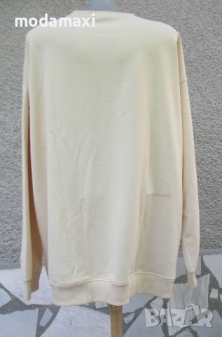 4XL Нова блуза с цвят кайсия , снимка 3 - Блузи с дълъг ръкав и пуловери - 45702533