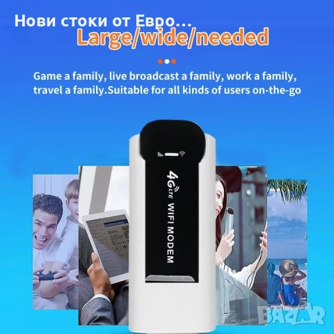 Безжичен рутер NDUP, 150Mbps, 4G USB модем със слот за SIM, бял, снимка 5 - Рутери - 51000626