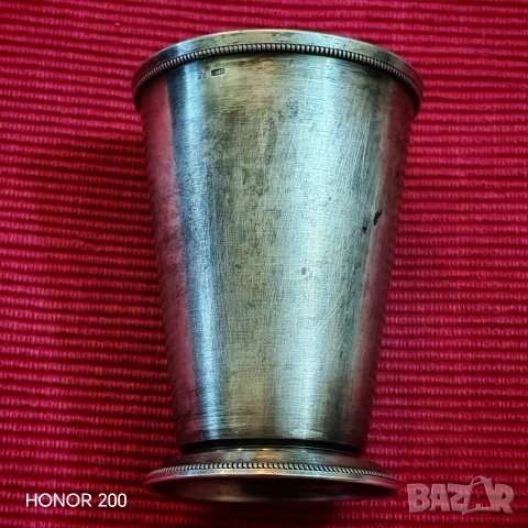 Стара сребърна чаша с позлата СССР. 
