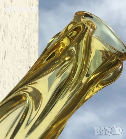 Ваза от духано стъкло, снимка 3 - Вази - 53390545