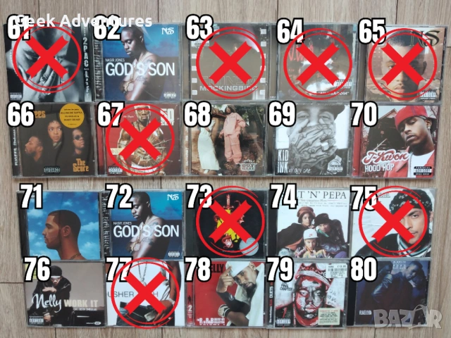 Hip-Hop Rap Music Albums CD's Оригинални Рап Музикални Дискове Хип-Хоп, снимка 5 - CD дискове - 46671250