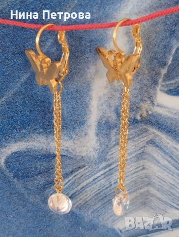 Два чифта обеци на цената на един, снимка 7 - Бижутерийни комплекти - 52853875