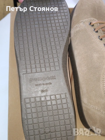 Мъжки елегантни обувки от естествен велур POMPEII №44, снимка 8 - Ежедневни обувки - 54238547