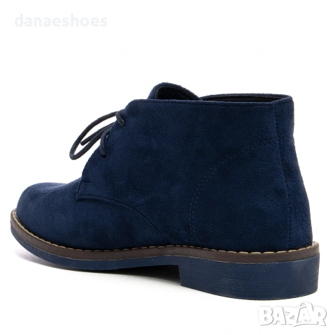 Дамски кларкове от велур в черно и синьо , снимка 8 - Дамски боти - 47351830