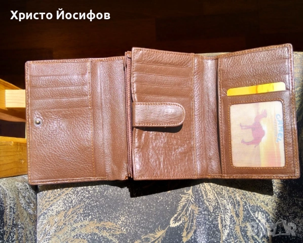 Продавам кожен портфейл CAMEL, снимка 5 - Портфейли, портмонета - 54061904