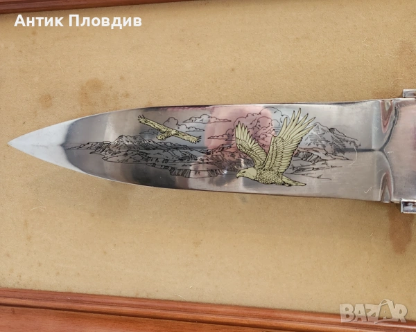 Колекционерски декоративен нож Franklin Mint, снимка 3 - Колекции - 53722961