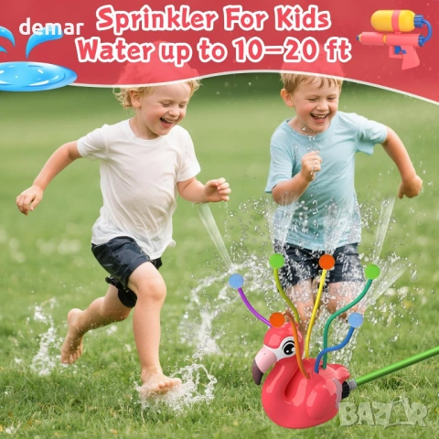 Разпръсквач за вода за деца, с 6 мърдащи се тръбички, гъбени топки, снимка 6 - Други - 54054911