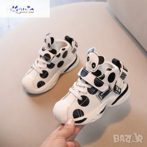 Детски кецове с панда Два цвята , снимка 2 - Детски маратонки - 49960938