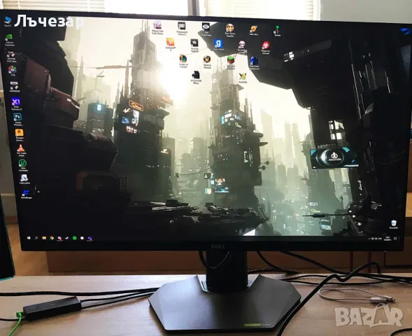 Гейминг монитор Dell - S2721DGFA, 27", 165Hz, 1ms, IPS, G-Sync, снимка 2 - Монитори - 47870308